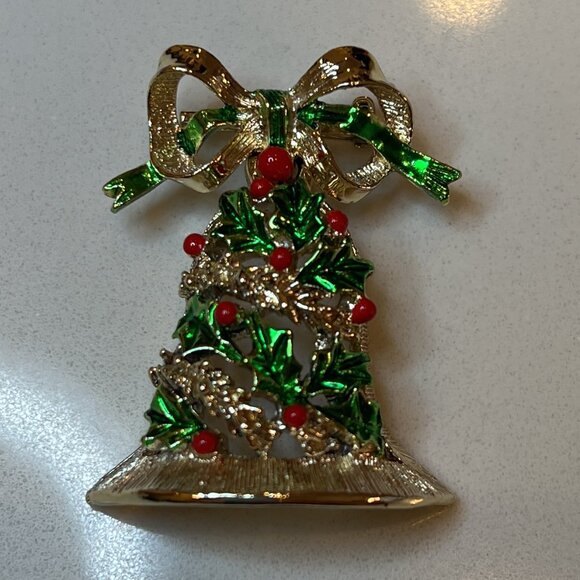 Vintage Collectible Christmas Holiday Pins Brooches & Earrings - Picture 10 of 16